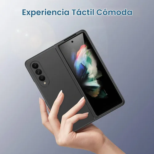 Vista 7 de Ruky para Galaxy Z Fold 3 Estuche de cuerpo completo, protector de pantalla incorporado, estuche protector ultradelgado de PC duro, antiarañazos, a