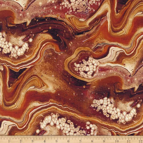 Vista 3 de QT Fabrics Fusion II Swish Orange, Tela por yarda