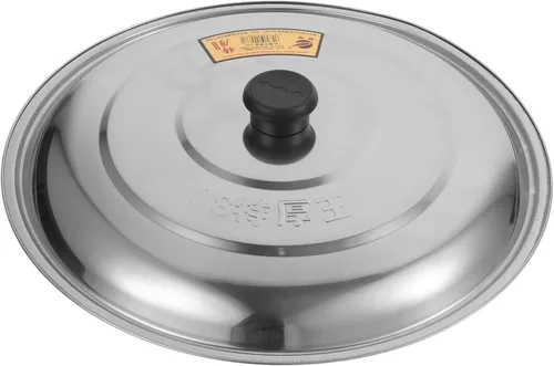 DECHOUS Tapa universal para sartén, acero inoxidable, plata, se adapta a menos de 13 pulgadas (diámetro 13.0 in), redonda, tapa de olla