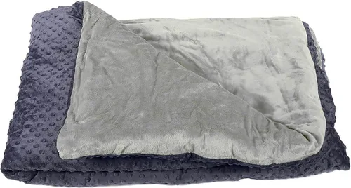 Vista 13 de Harkla Manta con peso para niños - Manta con peso de bambú refrescante de 5 libras para niños - Funda de minky lavable y con cuentas de cristal