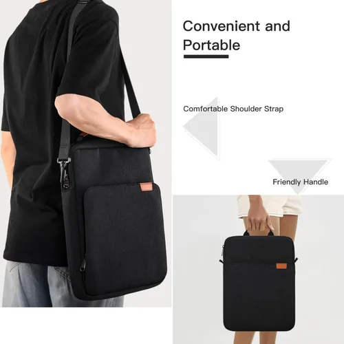 Vista 7 de Bolsa de transporte para iPad de 11 pulgadas para iPad Pro 11 M5 M4 y iPad Air 11 M3 M2, iPad A16 con teclado mágico, funda protectora de viaje