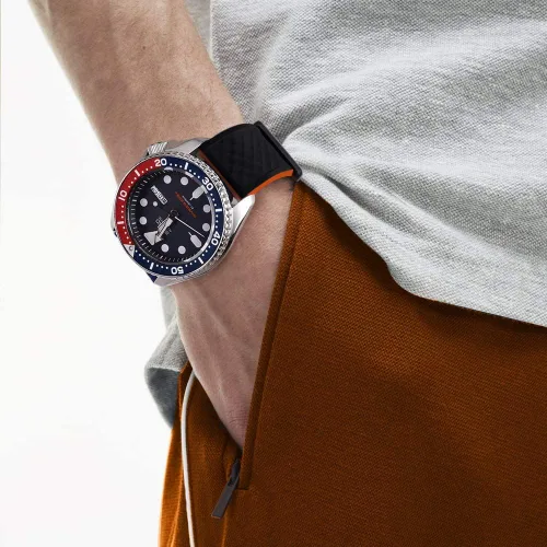 Vista 6 de Ritche - Bandas de silicona para reloj de 1819 20 21 22 23 y 24 mm de liberación rápida de hule para hombre