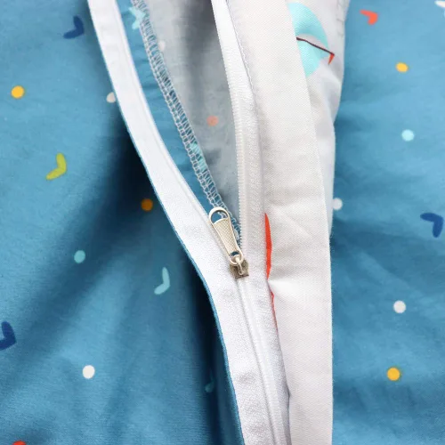 Vista 6 de Emenpy Juego de ropa de cama de cuna 100% algodón para niños y niñas, 3 piezas, ropa de cama de bebé, incluye funda de edredón, sábana bajera, funda