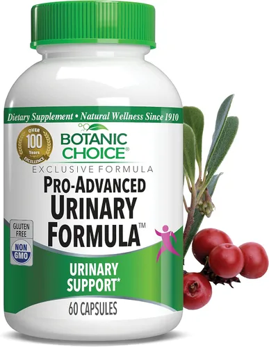 Botanic Choice Pro-Advanced Urinary Formula-Blend for Urinary Tract Health Support - Magnesium Cranberry Uva Ursi Damiana - 60 Capsules