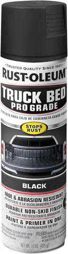 Rust-Oleum 272741 Recubrimiento en Aerosol para Cama de Camión de Grado Profesional Automotriz, 15 oz, Negro Mate, (Paquete de 1)
