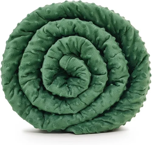 Vista 9 de TONGDADA - Manta con peso, para el hogar (blanca, de 40 x 60 pulgadas, 5 libras)