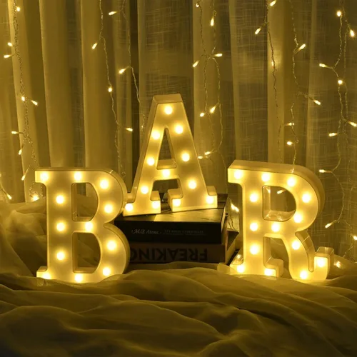 Vista 2 de Rdutuok Luces LED de marquesina para bar, bar, bar, fiesta, boda, decoración, funciona con pilas, lámpara de Navidad para decoración de bares