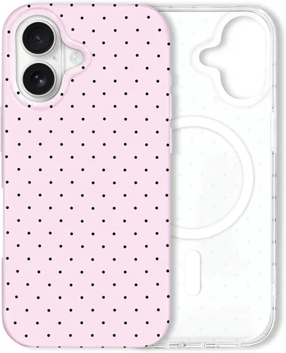 Vista 69 de Hython Funda para iPhone 11, diseño estético de lunares, funda simple de 6.1 pulgadas, delgada, antiarañazos, de poliuretano termoplástico suave, a