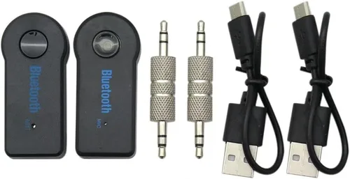 Vista 8 de USonline911 2 unids Universal Bluetooth Audio Receptor 0.138 in AUX Audio Estéreo Música Casa Adaptador de coche para portátil y PC con Bluetooth