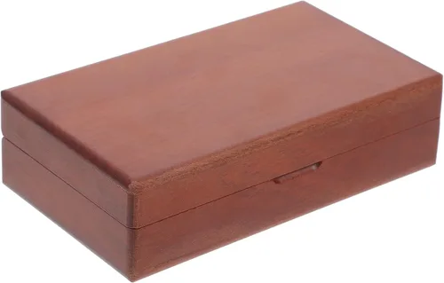 Vintage Wood Jewelry Box Handmade From Solid Sapele Wood Portable Compact Jewelry Organizer for Women with Large Capacity Delicate Design Protects