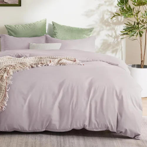 Vista 53 de Bedsure - Juego de funda de edredón tamaño individual/individual XL - Juego de ropa de cama suave de microfibra cepillada doble para niños