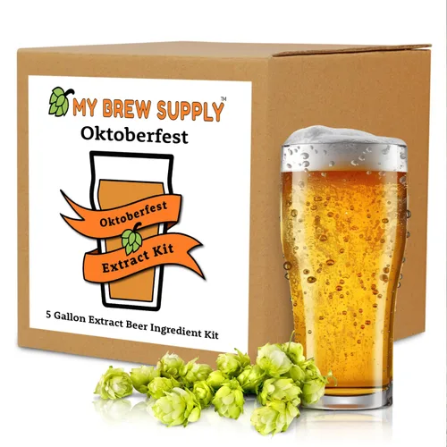 Vista 7 de My Brew Supply Kit de extracto doble IPA Hazy Juicy Double IPA Extracto de malta seca pálido, trigo y Pilsen, azúcar de maíz, avena en copos