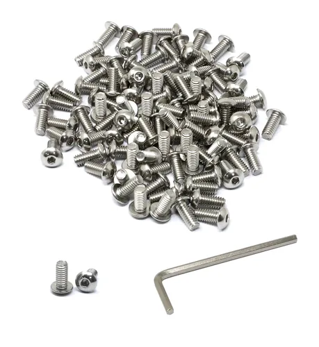 Vista 39 de iexcell Kit de tornillos de cabeza hexagonal de acero inoxidable 304 de 1/4-20 x 1, 50