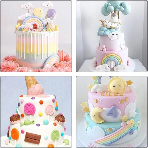 Vista 7 de Supkiir Extrusora de fondant de arcilla, suministros de decoración de pasteles, herramienta de modelado de azúcar, pistola extrusora de arcilla