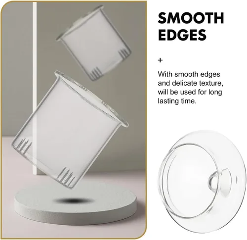 Vista 6 de 3 piezas de repuesto de tapa de vidrio floreciente y hojas sueltas para tetera de té superior para celebración 3,280.8 ft tetera de vidrio - 3.2 in