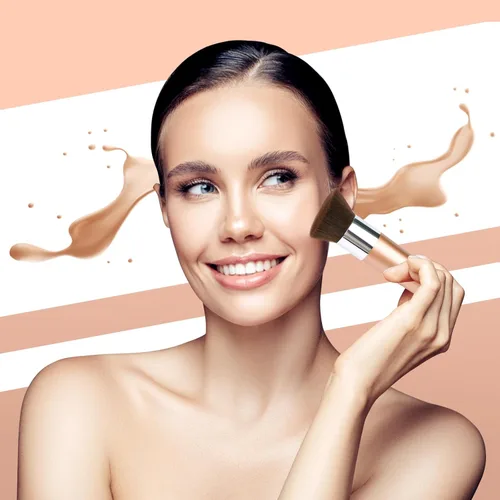 Vista 4 de VNITT - Kit de autobronceado 3 en 1 con manopla, aplicador de espalda y cepillo Kabuki para cuerpo, cara, manos, herramienta aplicadora de protector