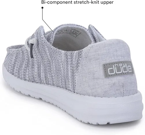 Vista 6 de Hey Dude Womens Wendy SoxLeo Multiple Colors Womens Shoes Womens Lace Up Loafers Comfortable Light