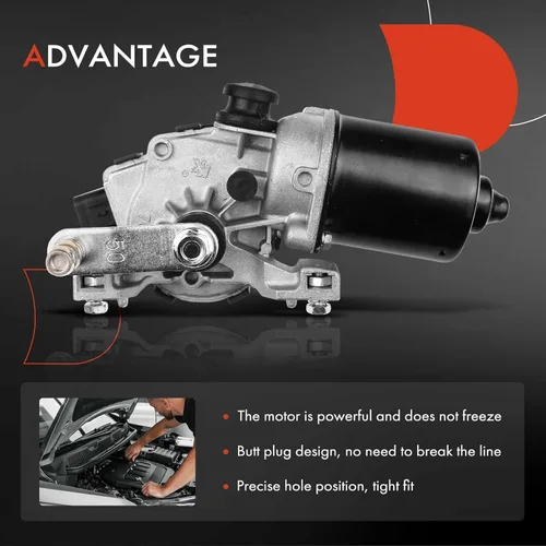 Vista 6 de A-Premium Motor del limpiaparabrisas delantero compatible con Hyundai Azera 2012-2017, Sonata 2013-2015, Elantra 2008 y Kia Forte 2010-2013, Forte