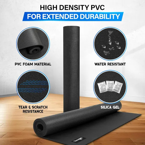 Vista 3 de YES4ALL Exercise Mat for Home Gym, Fitness Workout Mats