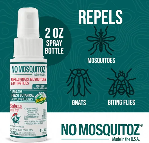 Vista 3 de Repelente botánico de insectos sin mosquitos, eficaz para mosquitos, mosquitos y moscas que muerden, hecho a mano y sin DEET, fórmula no grasa