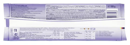 Vista 2 de Milka Chocolate Oreo, Barra Grande 300g (Oreo)