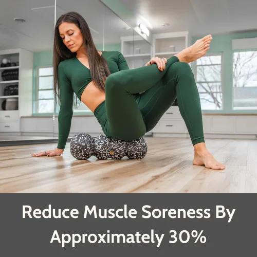 Vista 4 de Rollga Foam Roller PRO - Rodillo de espuma de alta densidad para aliviar el dolor de espalda, masaje de tejido profundo y recuperación muscular.