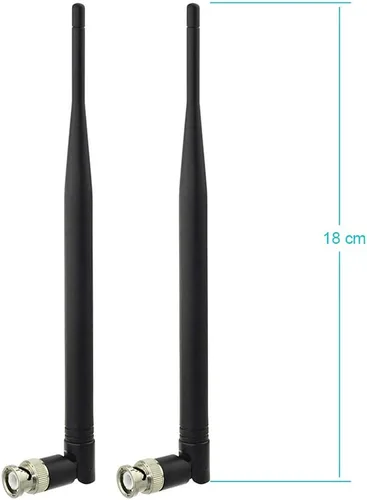 Vista 4 de Bingfu Antena receptora de micrófono inalámbrico UHF 400 MHz-960 MHz BNC Antena macho (paquete de 2) para sistema de micrófono inalámbrico, receptor