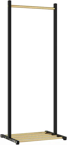 Garment Rack Freestanding Metal Coat Rack Stand, Modern Clothing Rack With Shelves, Bedroom And Hallway Clothes Hanging Rail, Space Saving Hanger