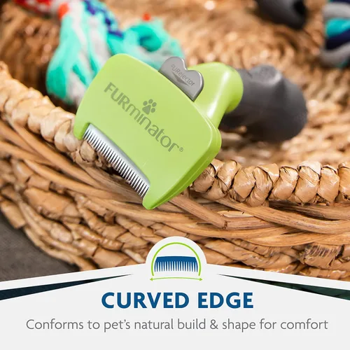 Vista 4 de FURminator - Herramienta de eliminación de pelaje y champú premium para perros, elimina el pelo suelto, combate el exceso de desprendimiento