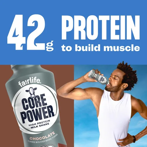 Vista 6 de Core Power Elite - Batido con alto contenido proteico (42 g), sabor a chocolate, 14 fl oz