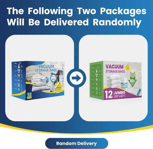 Vista 7 de 12 bolsas de almacenamiento de compresión jumbo, bolsas de almacenamiento al vacío, bolsas ahorradoras de espacio para edredones, mantas, ropa
