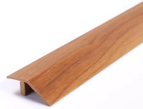 Vista 2 de HCZION Tira de transición de umbral de PVC de 36 pulgadas, tira de transición de piso de madera, borde de puerta, reductor de puertas de dormitorio