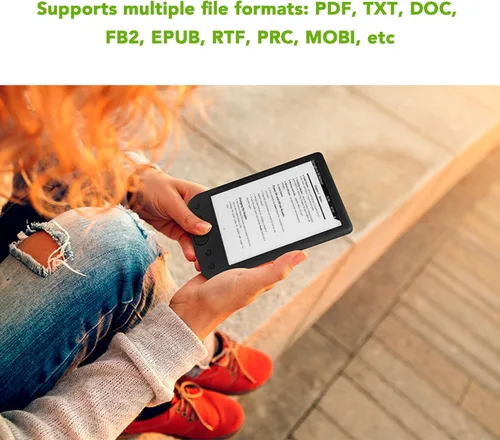 Vista 7 de Lector de libros electrónicos de 8 GB, lector de libros de pantalla eInk de 6 pulgadas, batería de 2500 mAh, lector de libros eléctrico portátil