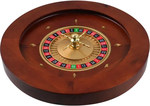 Trademark Poker - Rueda de ruleta de madera de lujo de 19,5 pulgadas