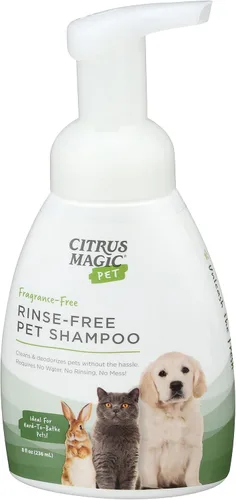 Vista 11 de Citrus Magic Champú para mascotas sin enjuague para mascotas, 8 onzas líquidas