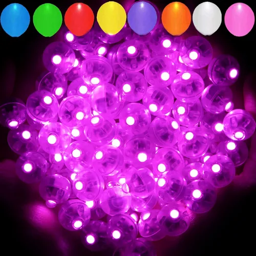 Vista 13 de Aogist - 100 luces de globo, mini luz impermeable de tiempo de espera prolongado y parpadeo, alimentada por pilas, lámpara de bola LED redonda