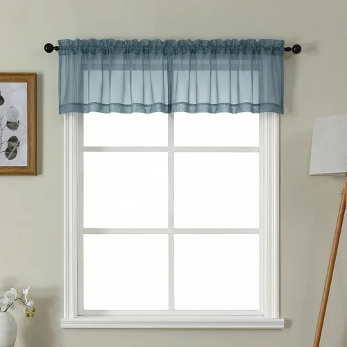 Vista 39 de Gwine Cortinas traslúcidas doradas de 96 pulgadas de largo, 2 paneles para Dorado