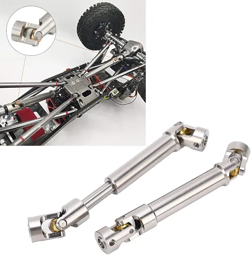 Vista 7 de Juego de eje de transmisión a control remoto, 2 piezas de eje de transmisión RC M4 seis dientes RC eje de transmisión para 1/10 RC Crawler (3.583 in)