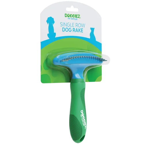 Vista 6 de Rastrillo de aseo - Rastrillo de pelo de una cara para perros o gatos - Cepillo para perros para quitar pelo - Herramienta de desenmascaramiento