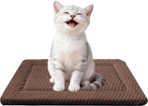 Vista 32 de Tapete cama para perro, almohadilla reversible para jaula y linda cama para perros - Alfombrilla lavable a máquina para perrera con ultra suave