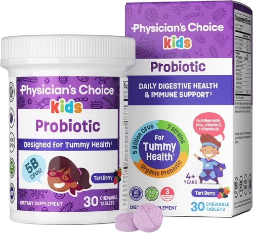 Vista 3 de Physician's CHOICE Kids Happy Tummy Bundle - Fibra 24pck + probiótico 30ct