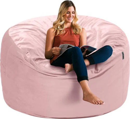 Vista 50 de HABUTWAY Silla de Puf de 2 Pies, Puf de 2' de Sillones Pequeños con Relleno, Silla de Puf en Forma de Lágrima de Terciopelo Ultra Suave con Funda