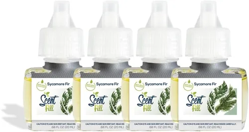 Vista 6 de Scent Fill Ambientador enchufable de sidra de manzana, 4 recambios de aceite perfumado