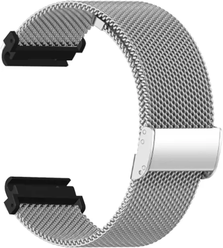 Vista 4 de Correa de reloj de 0.866 in de malla de acero inoxidable ajustable compatible con Amazfit Falcon T REX 2 Ultra