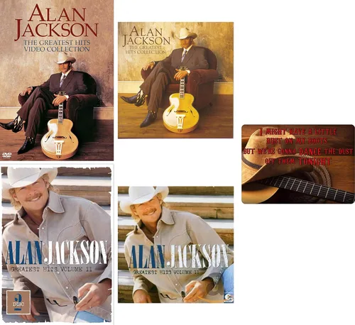 Alan Jackson: Greatest Hits Volume 1-2 CD and DVD Video Collection with Bonus Art Card