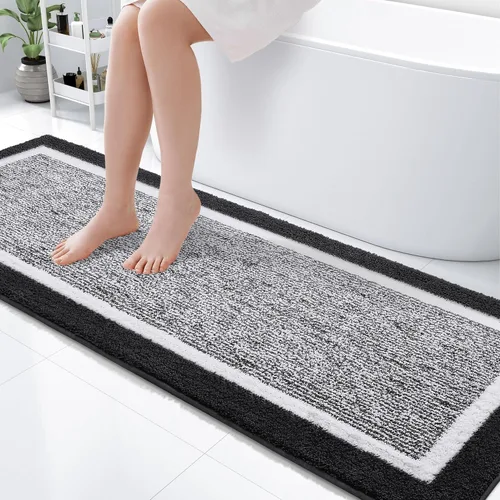 Vista 50 de OLANLY Alfombras de baño 24x16, tapetes de baño extra suaves y absorbentes de microfibra, antideslizantes, lavables a máquina, secan rápido