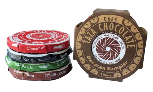 Vista 12 de Taza Chocolate Disco mexicano orgánico 70% chocolate negro, cacao Puro, 2.7 onzas (12 unidades), vegano