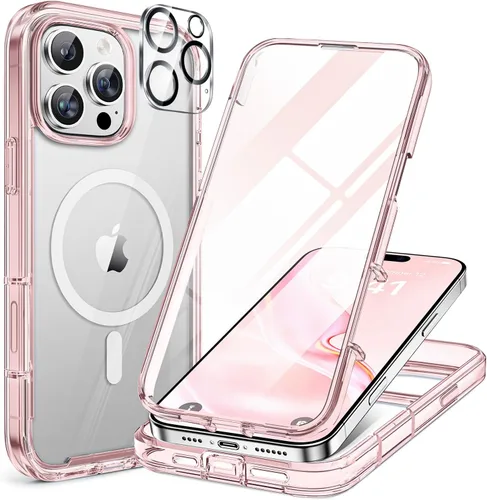 Vista 100 de Miracase Glass Series - Funda para iPhone 11 de 6.1 pulgadas, funda resistente de cuerpo completo mejorado con protector de pantalla de vidrio Negro