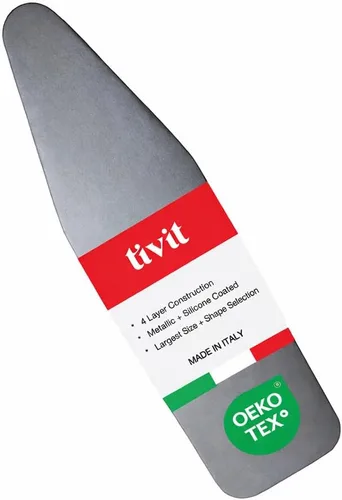 Vista 3 de TIVIT Funda para tabla de planchar Ivation para armario de tabla de planchar montado en la pared, revestimiento superior Alumitek, resistente a