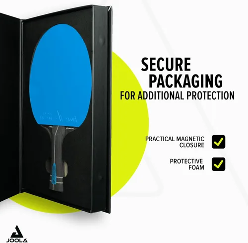 Vista 5 de JOOLA Infinity GL Profesional - Palas de ping pong con funda para pala - Pala de fibra de vidrio de madera de 7 capas - Aprobada por la ITTF - Pala